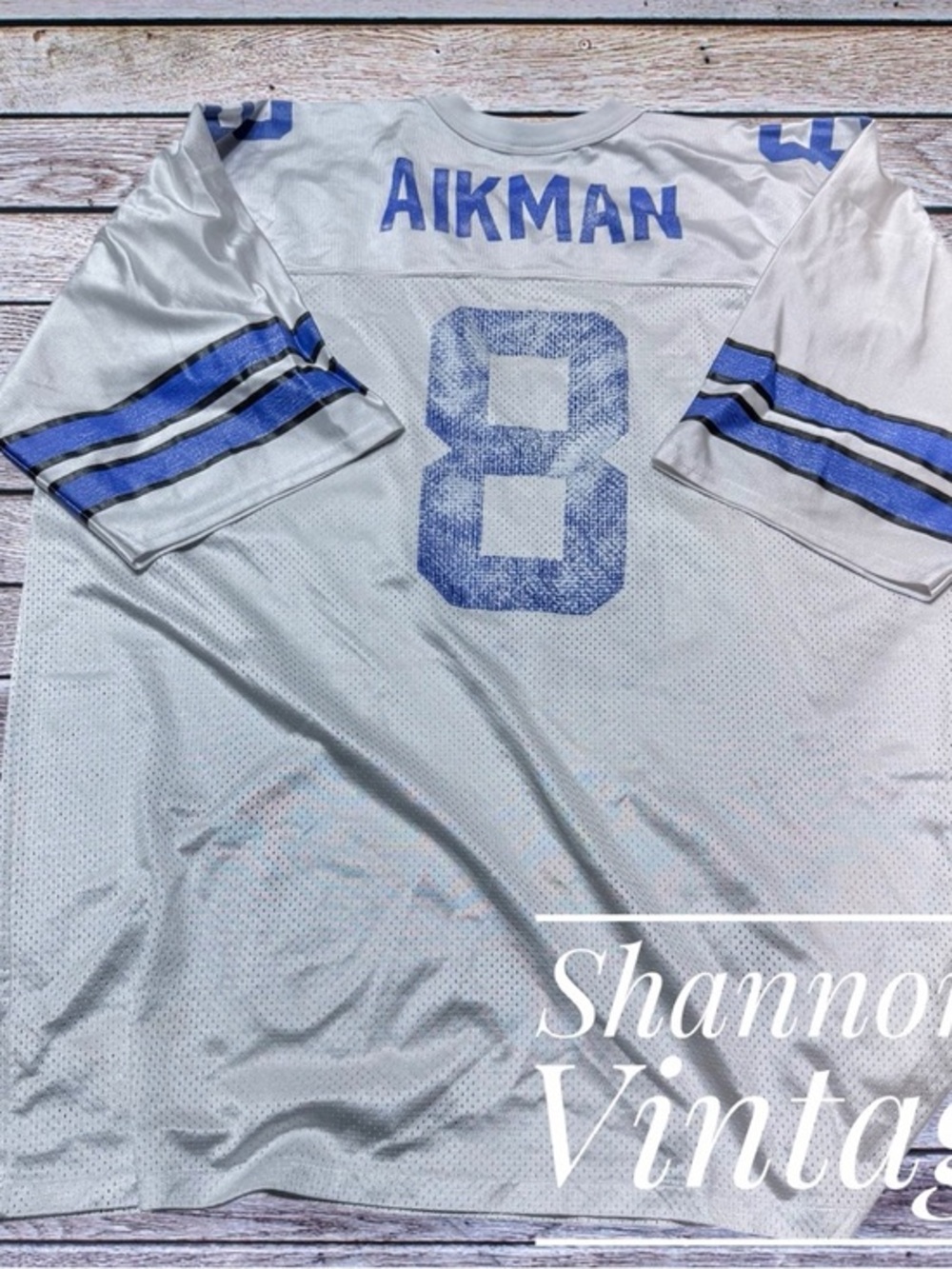 Logo Athletic Troy Aikman VNTG 1990s sz XXL Distressed Jersey A46